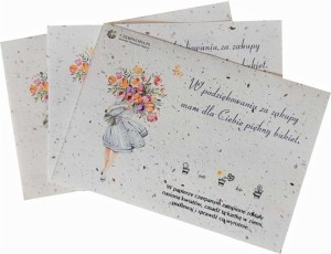 Ulotka rosnąca A6 - podziękowanie dla klientów