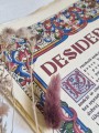 DESIDERATA ozdobny wydruk na czerpanym papierze do twojego wnętrza