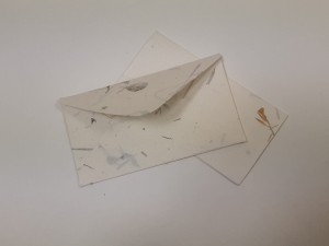 Mini koperta z karteczką 5,2 x9,5cm botaniczne