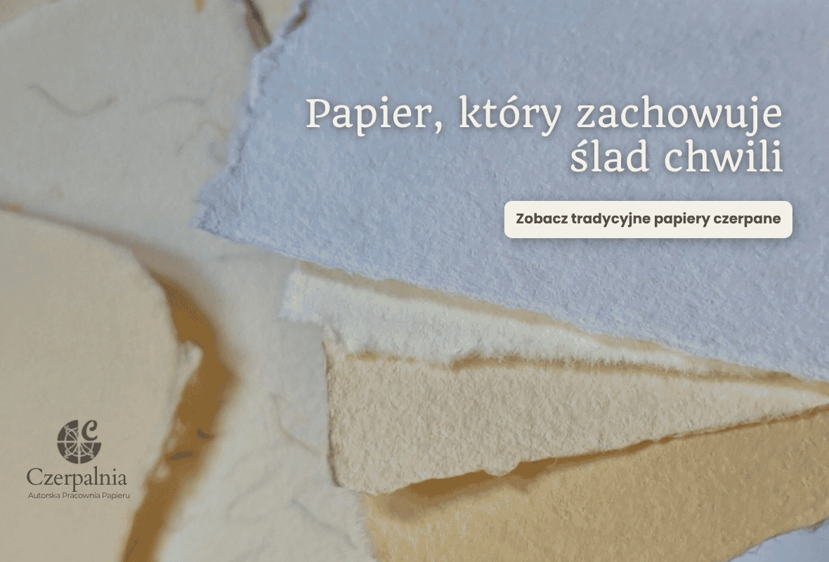 Tradycyjny papier ręcznie czerpany